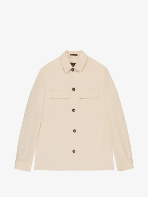 Incotex sobrecamisa con bolsillos y solapa
