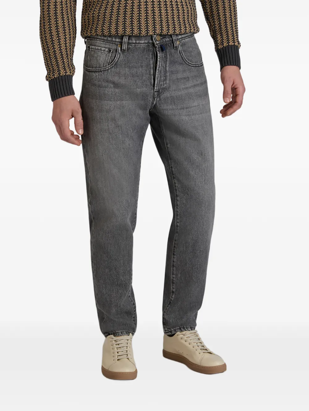 slowear Broek met toelopende pijpen en vijf zakken Grijs