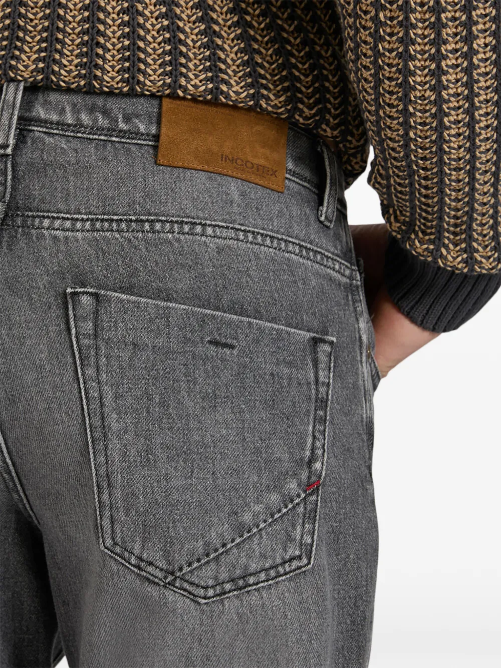 slowear Broek met toelopende pijpen en vijf zakken Grijs