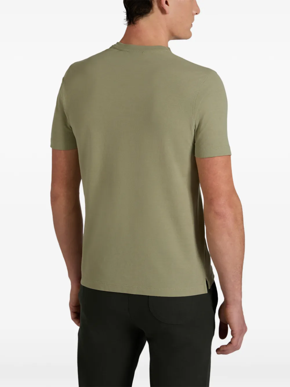 Zanone T-shirt met ronde hals Groen