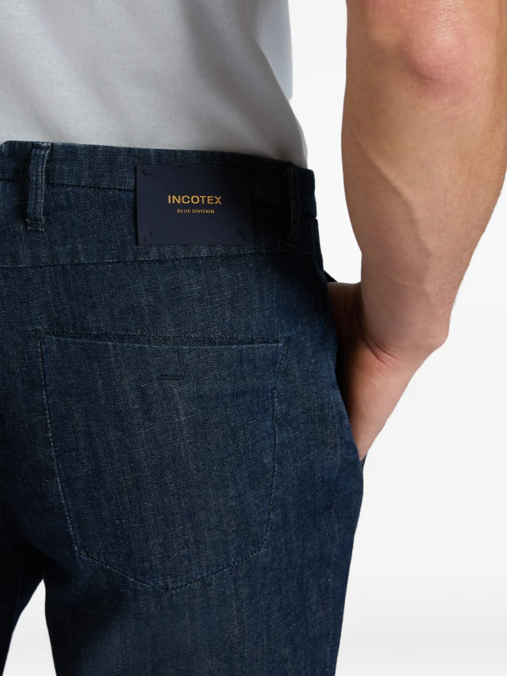 Incotex Geplooide jeans Blauw