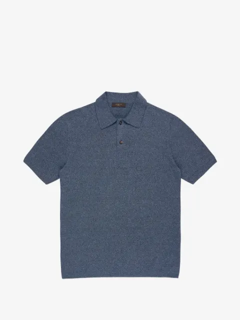 Zanone playera tipo polo de bouclé