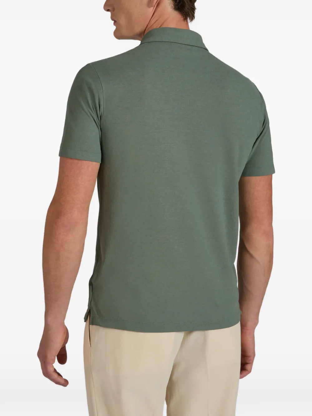 Zanone Poloshirt met korte mouwen Groen