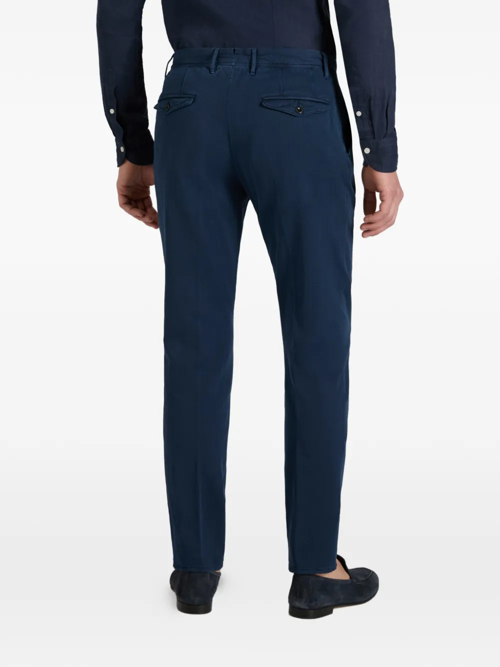 Incotex Broek met knoopsluiting Blauw