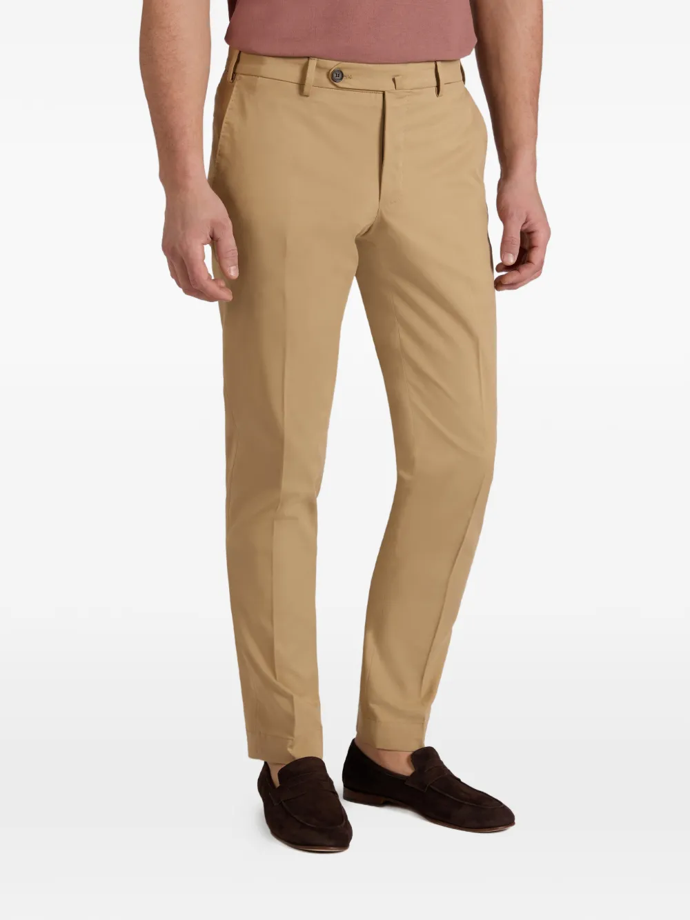 Incotex Broek met knoopsluiting Beige