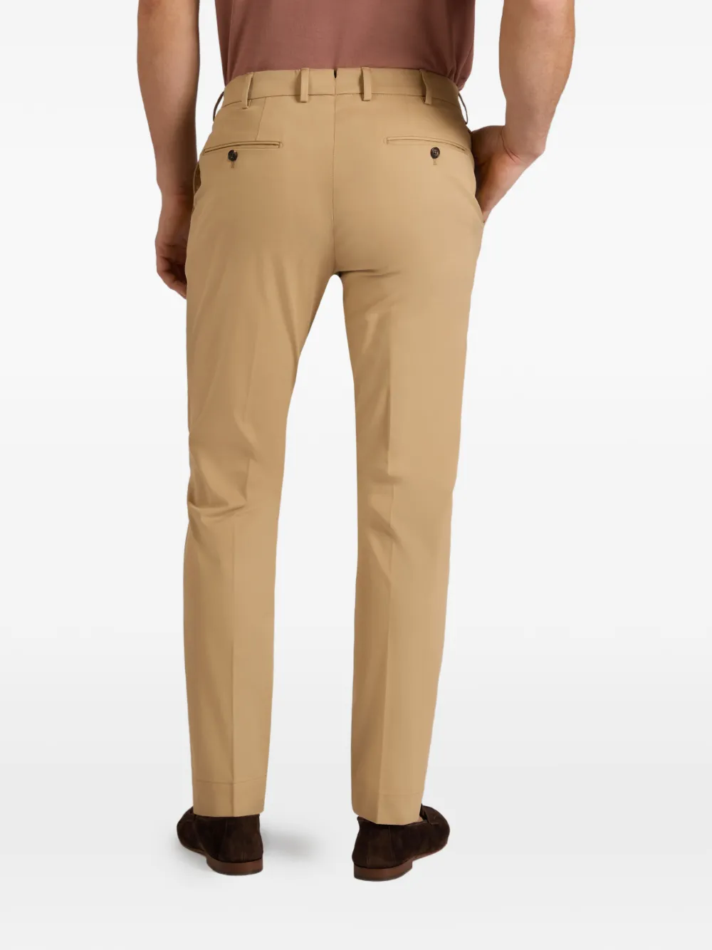 Incotex Broek met knoopsluiting Beige