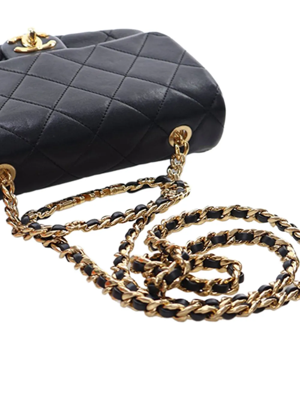 2021-2025 Small Quilted Lambskin Round Top Handle Flap Satchel