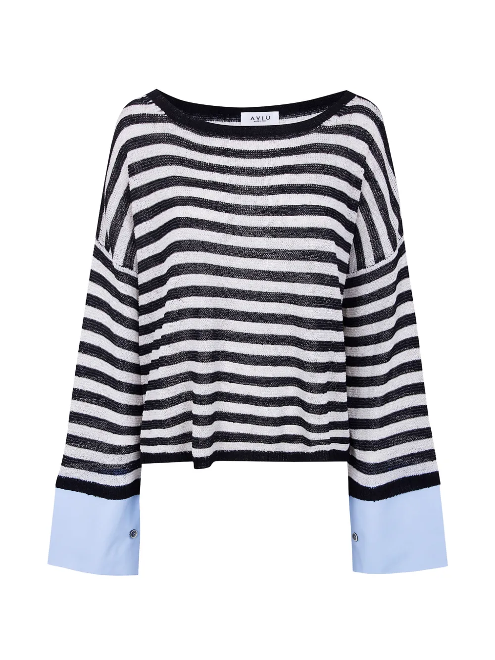 Aviù striped sweater - Nero