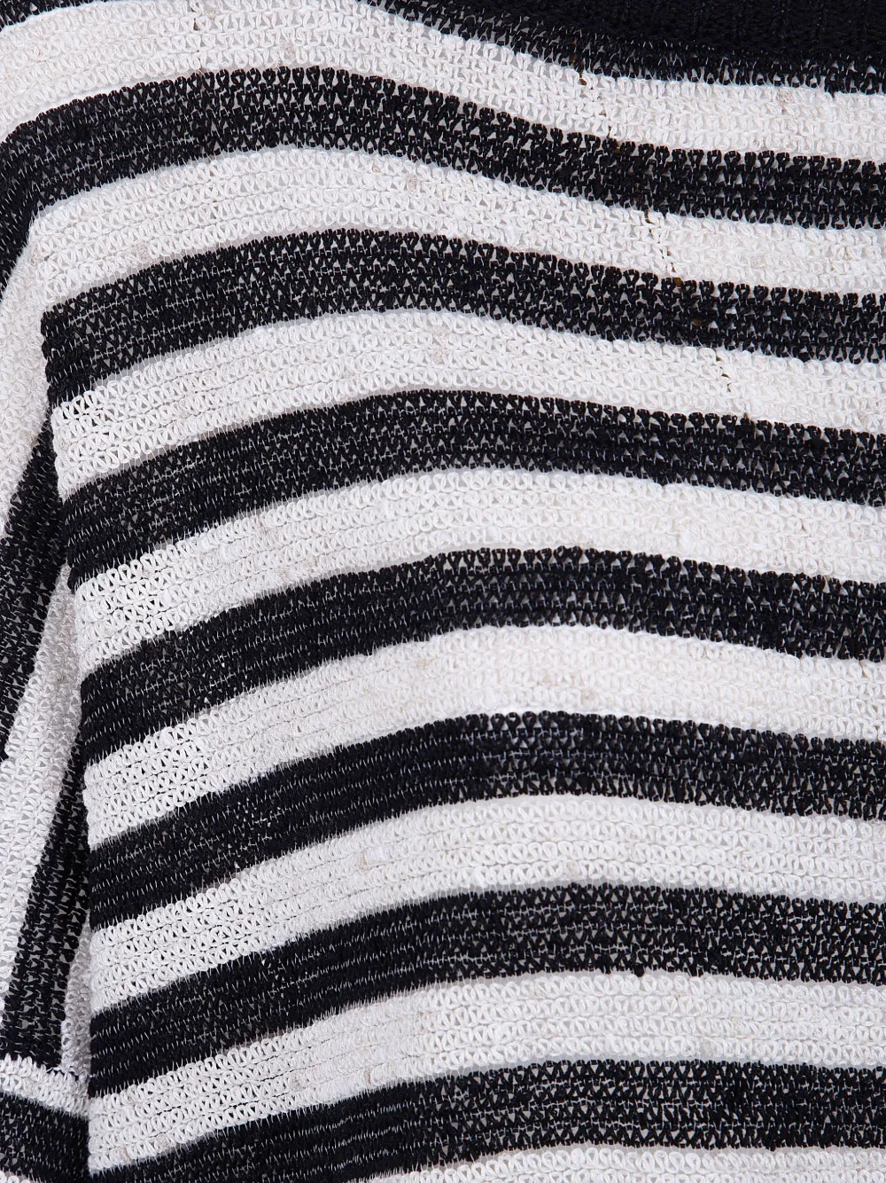  Aviù Striped Sweater - Black 
