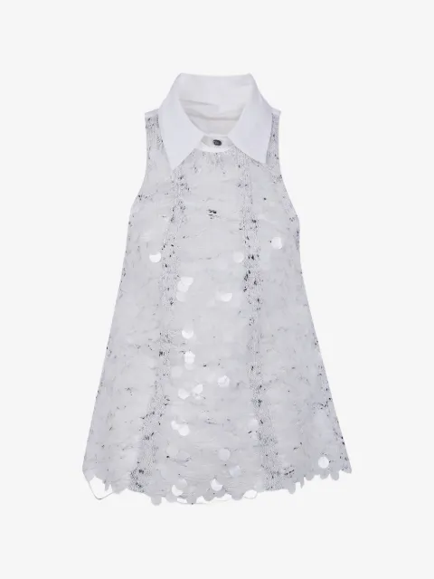 Aviù collared sequin embellished blouse