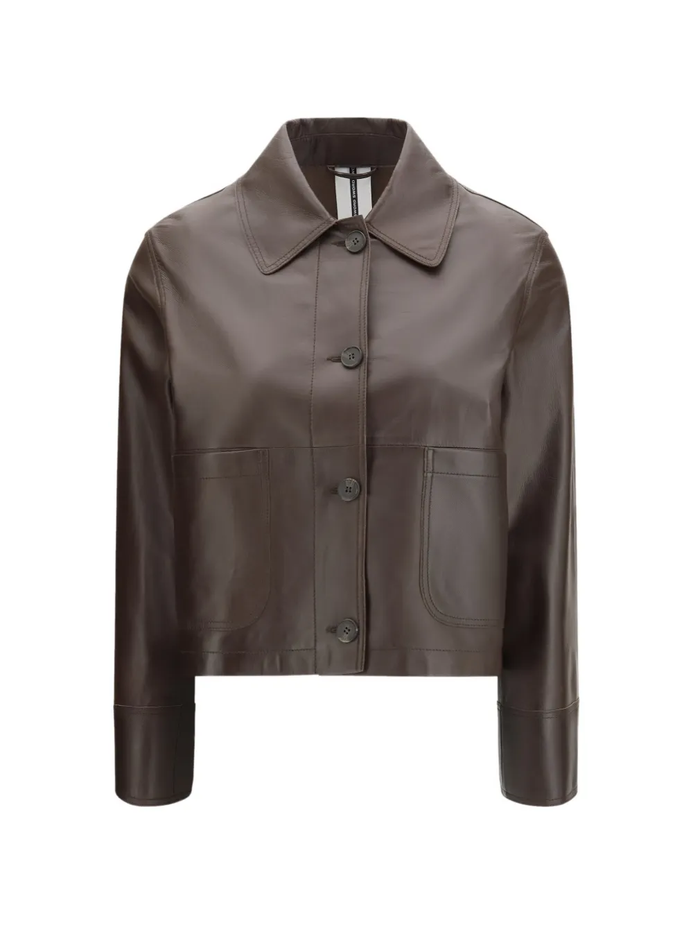 S.W.O.R.D 6.6.44 buttoned leather jacket - Marrone