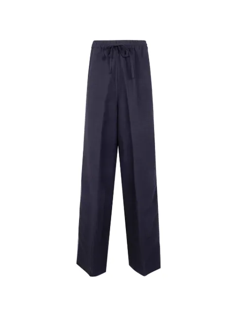Aviù drawstring side-stripe trousers