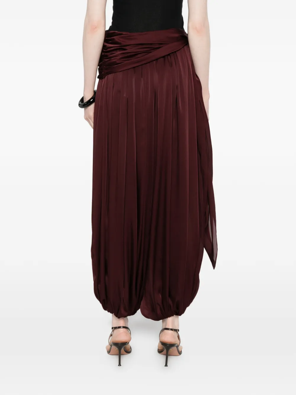 ZIMMERMANN Luna gedrapeerde broek Rood