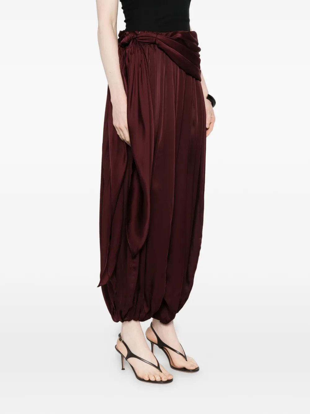  Zimmermann Luna Draped Harem Trousers - Brown 