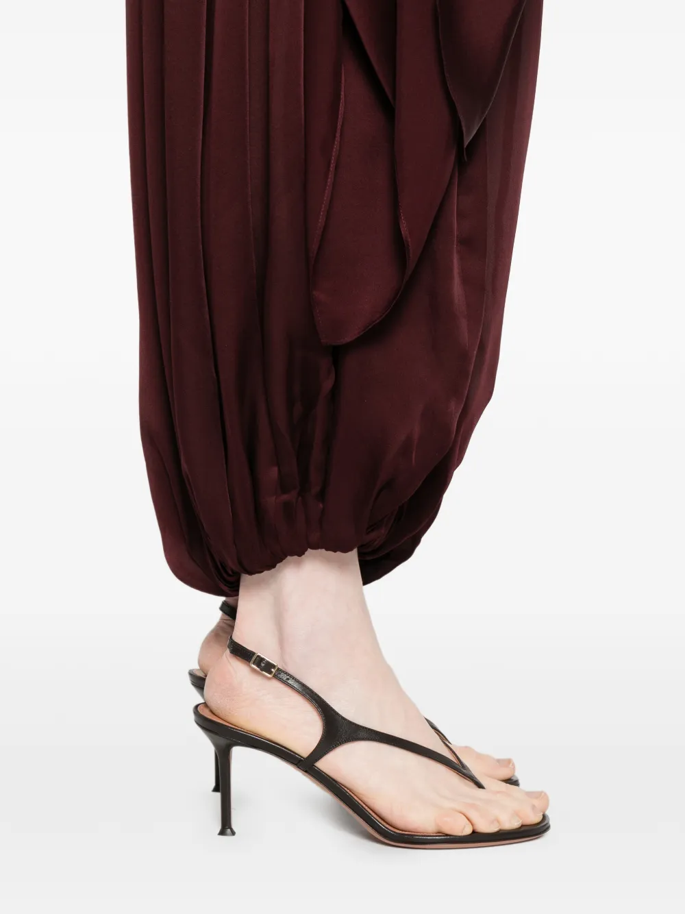 ZIMMERMANN Luna gedrapeerde broek Rood