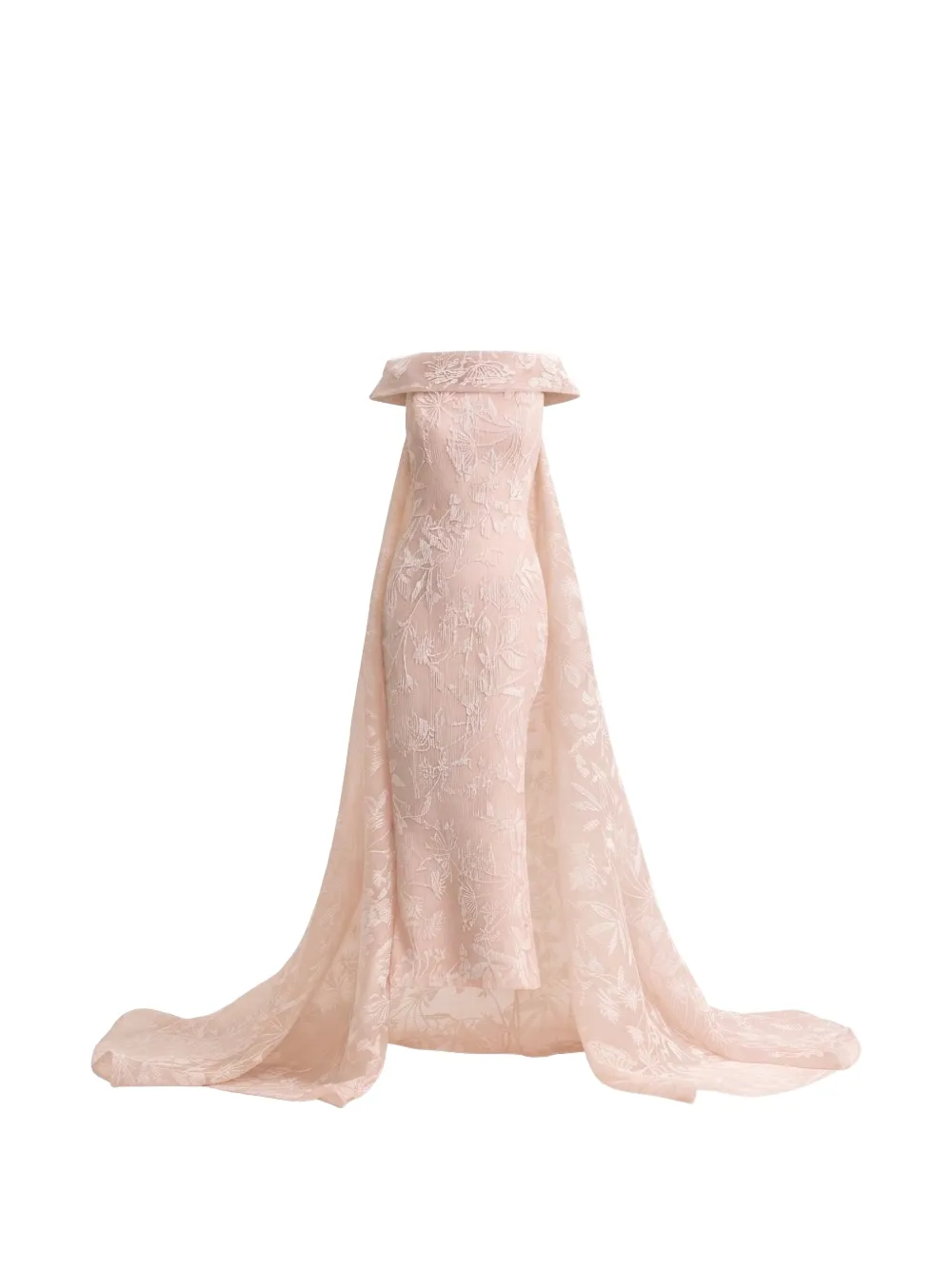 Gemy Maalouf reversed-collar maxi dress