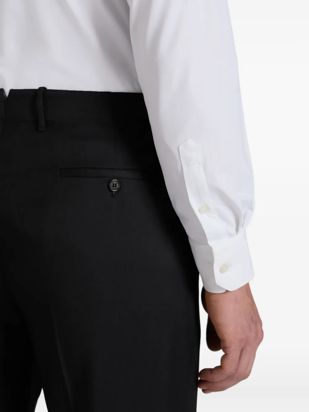 Incotex Broek met verborgen sluiting Zwart