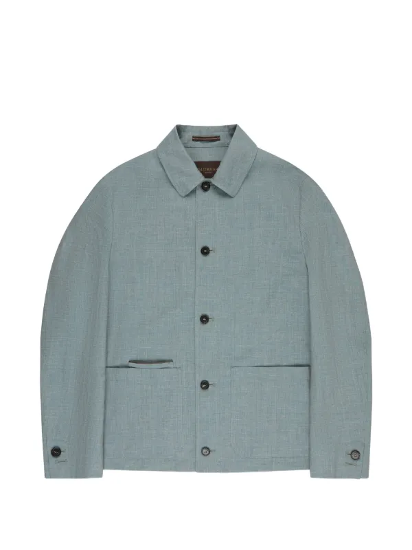 Incotex Buttoned Jacket in Blue