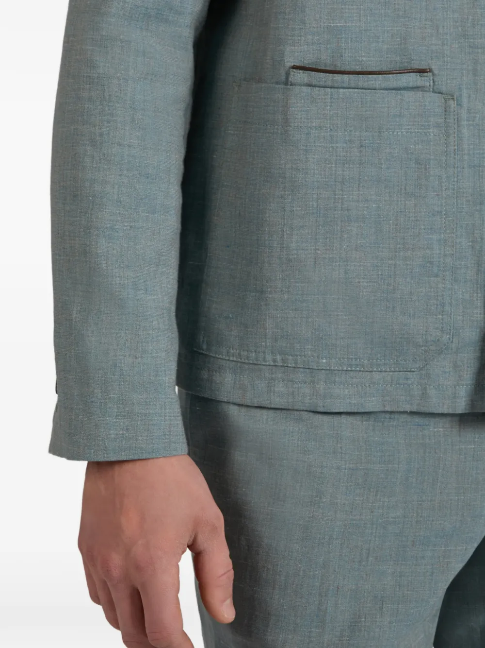 Incotex Jas met knopen Blauw