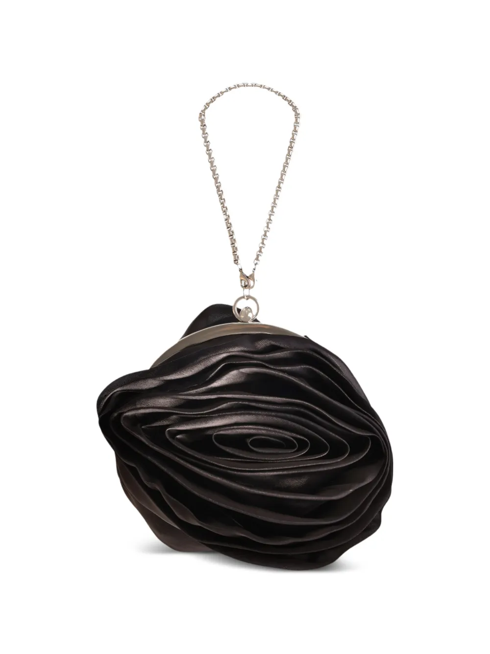 Gemy Maalouf Clutch a fiori - Nero