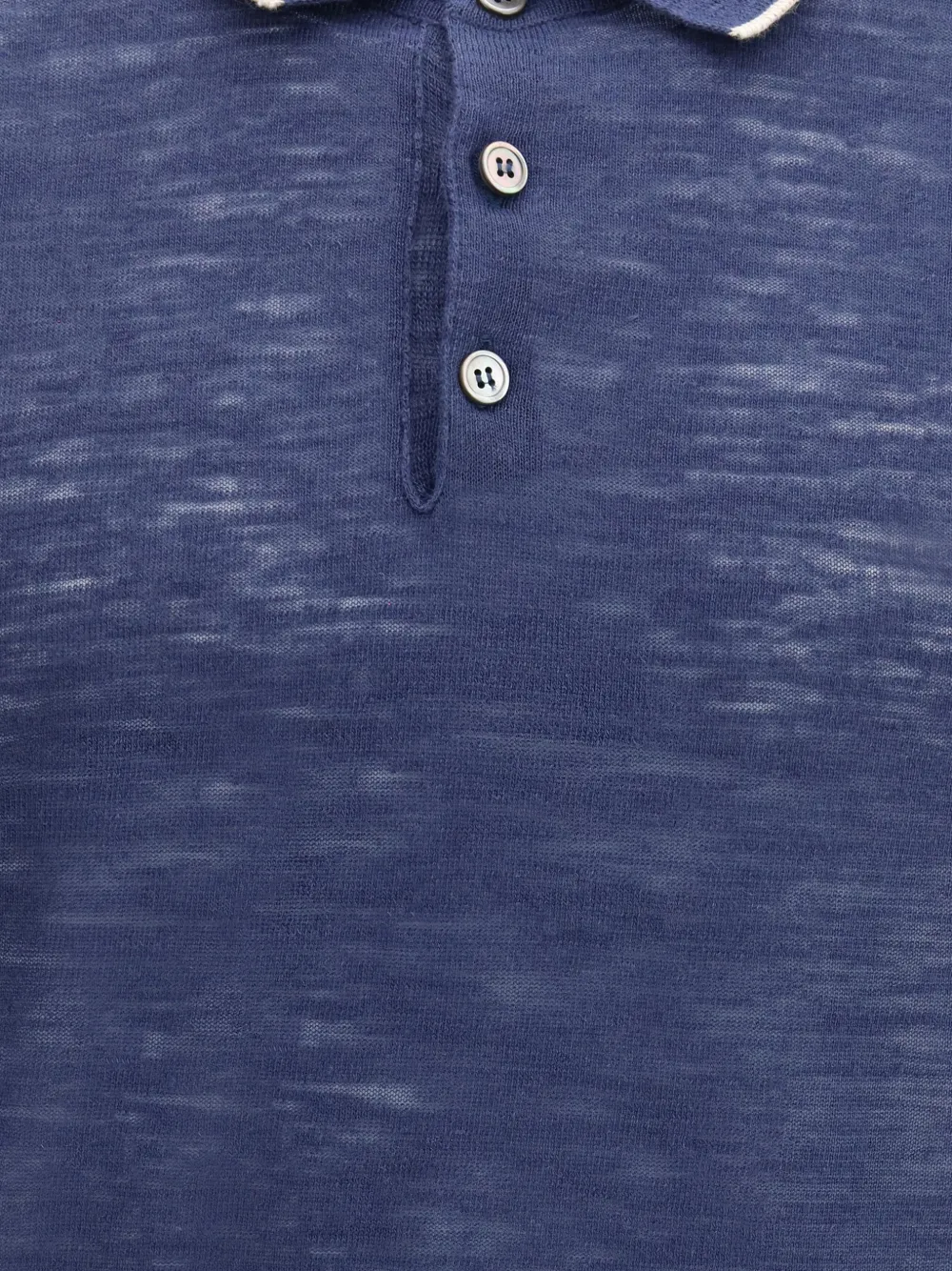  Brooksfield Button Collar Polo - Blue 