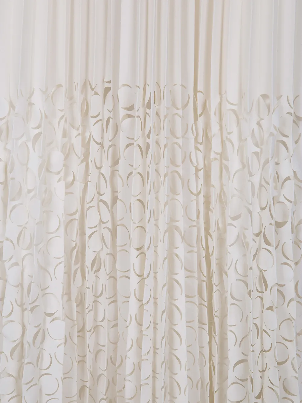  Aviù Pleated Pattern Maxi Skirt - White 
