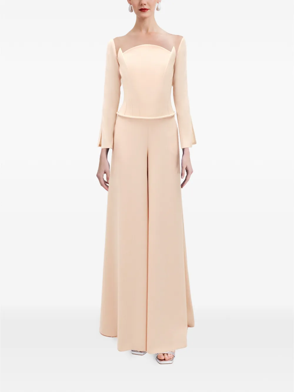 Gemy Maalouf Tuta intera con scollo strutturato - Toni neutri