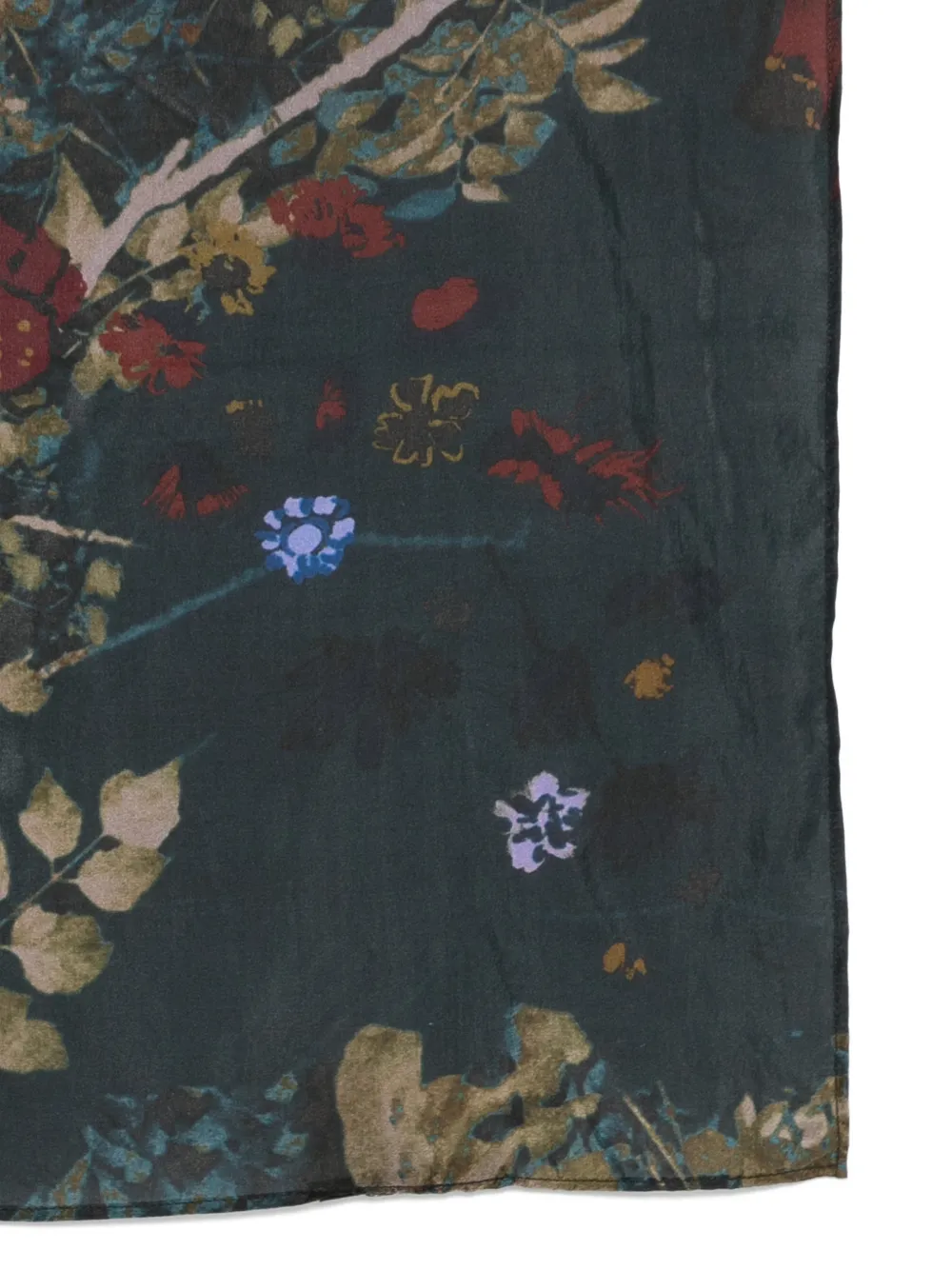  Yavi Floral Silk Scarf (set Of Three) - Blue 