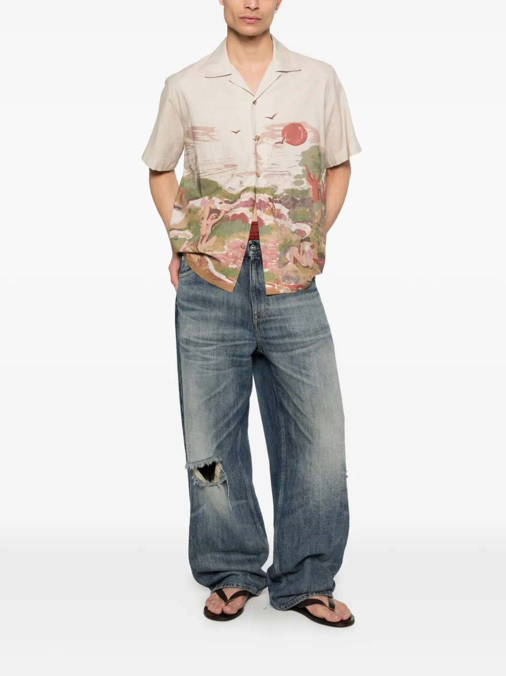  Carne Bollente Printed Shirt - Neutrals 