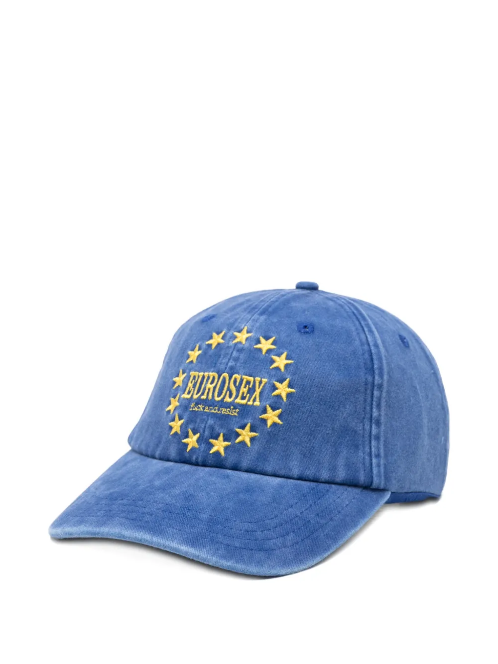 CARNE BOLLENTE star-embroidered baseball cap - Blau