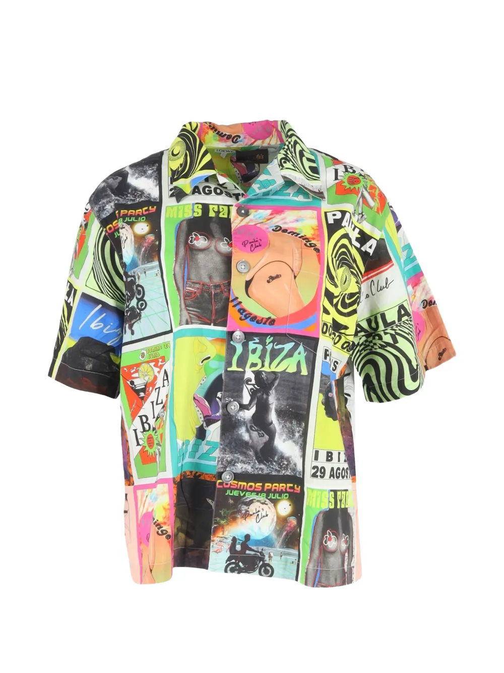 Loewe Pre-Owned x Paula's Ibiza printed button-down shirt - Giallo