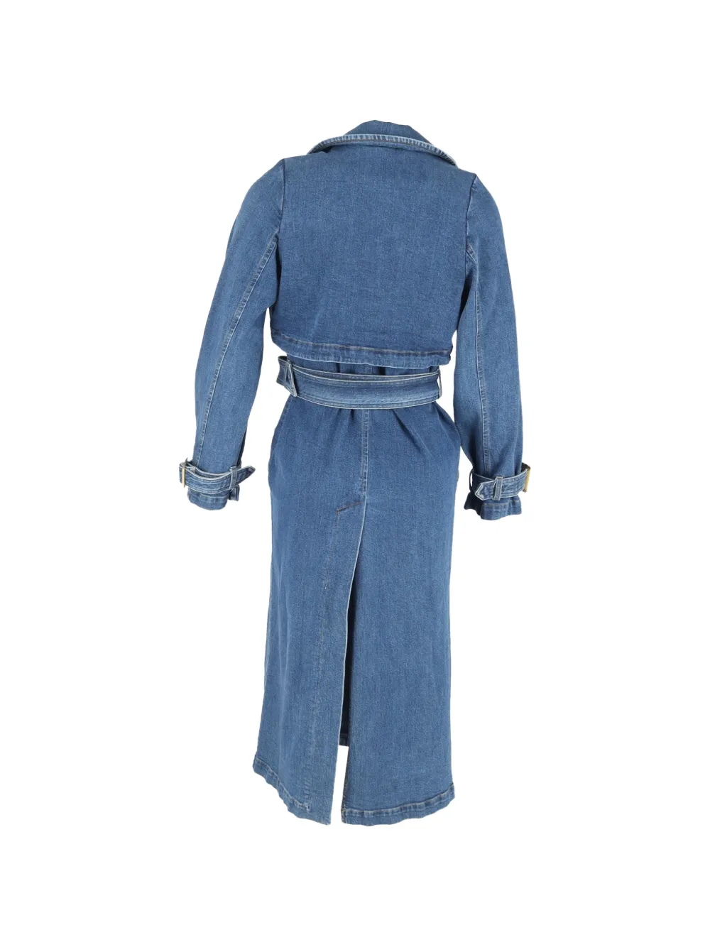 Harriet Denim Belted Trench Coat