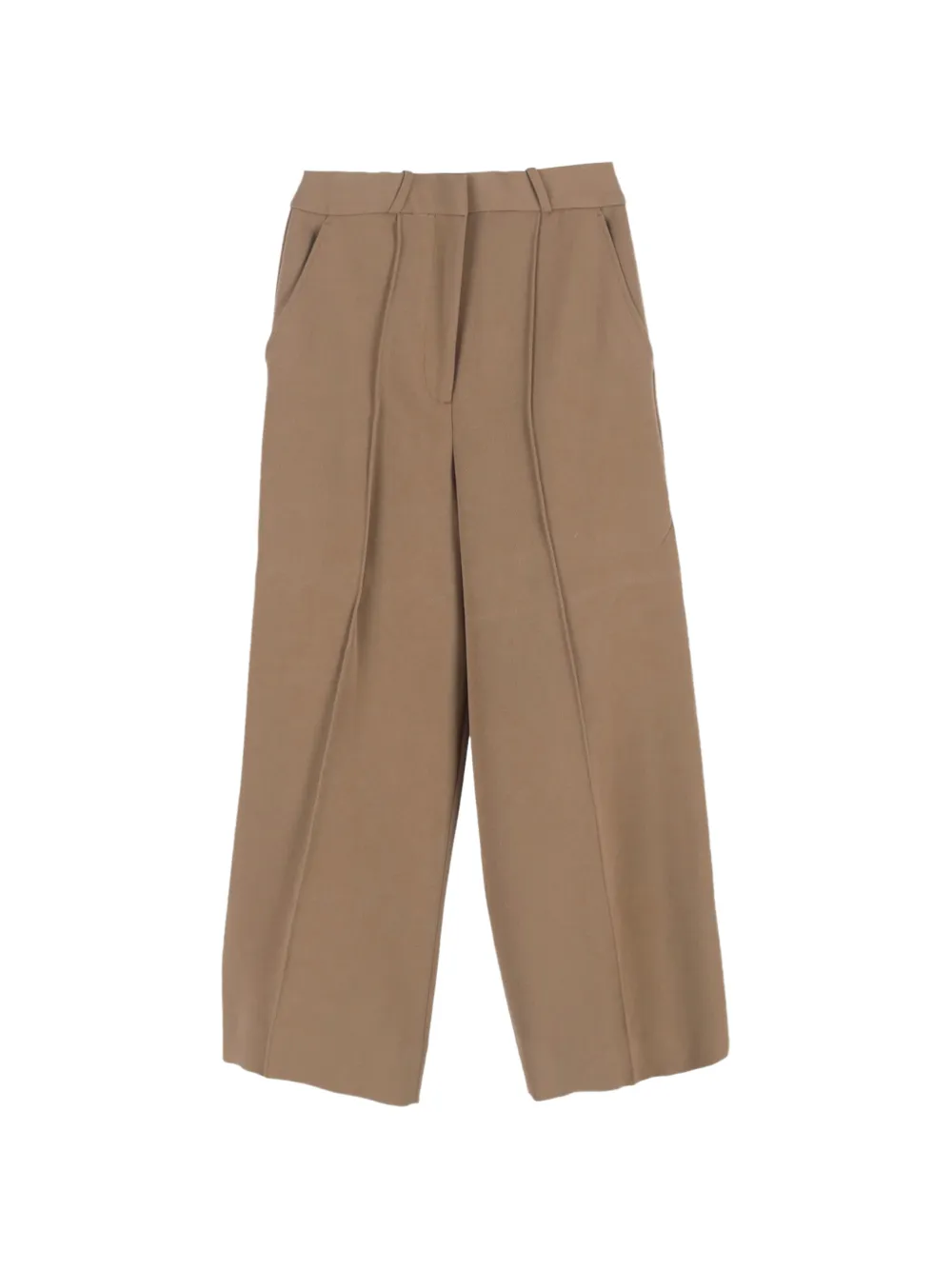 Cult Gaia 2024 Caro cropped wide-leg trousers - Marrone