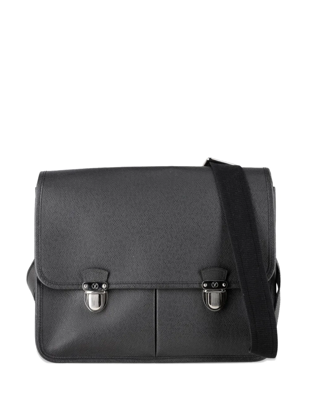 Louis Vuitton Pre-Owned Ardoise Taiga Alexei leather messenger bag - Nero