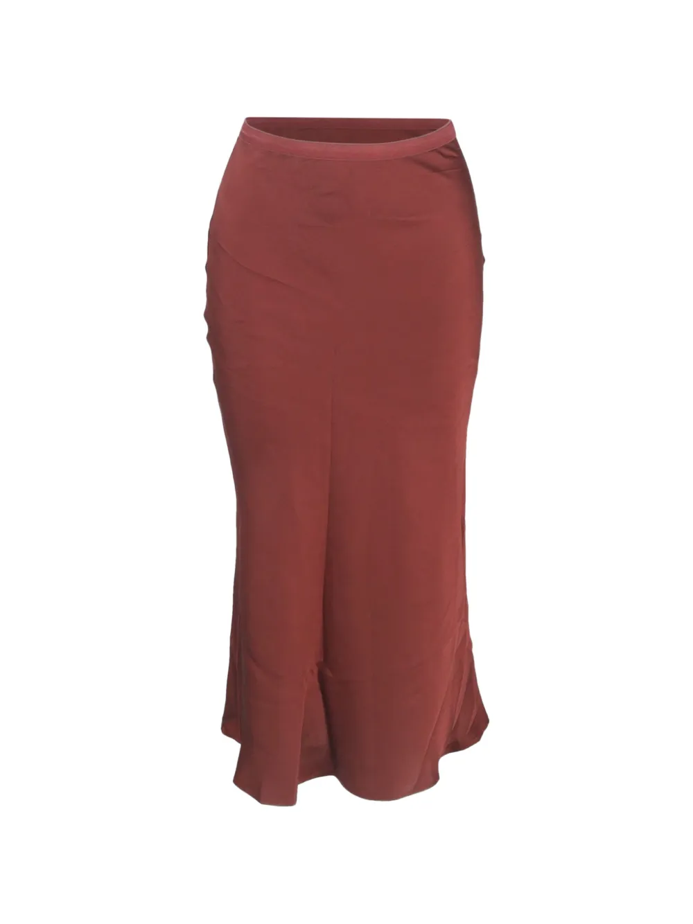 ANINE BING silk midi skirt - Rosso