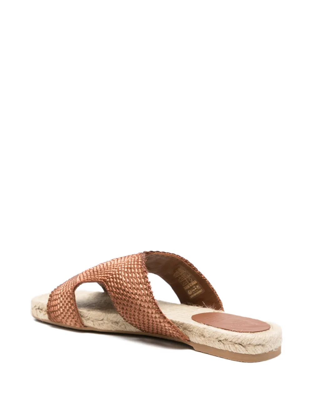 Castañer Pura woven flat espadrilles Bruin