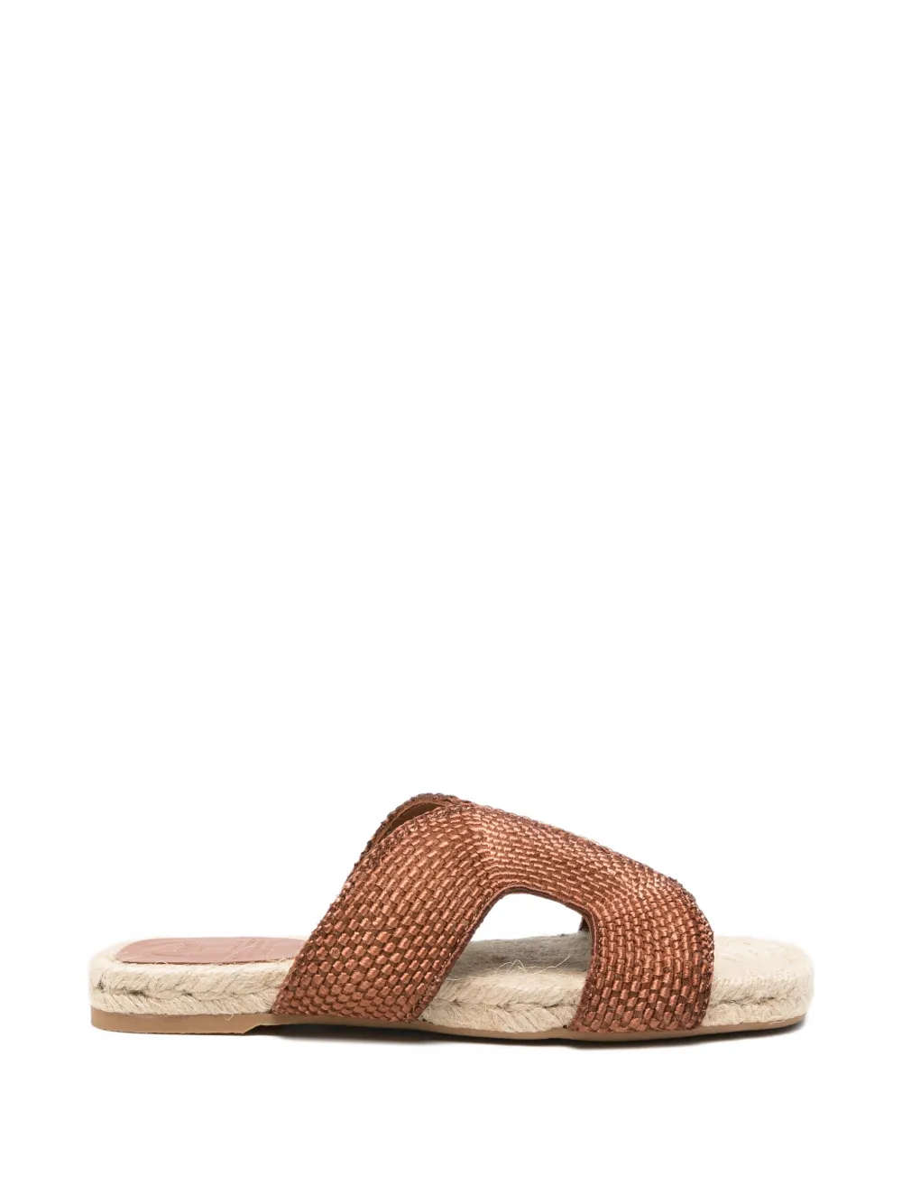 Castañer Pura woven flat espadrilles Bruin