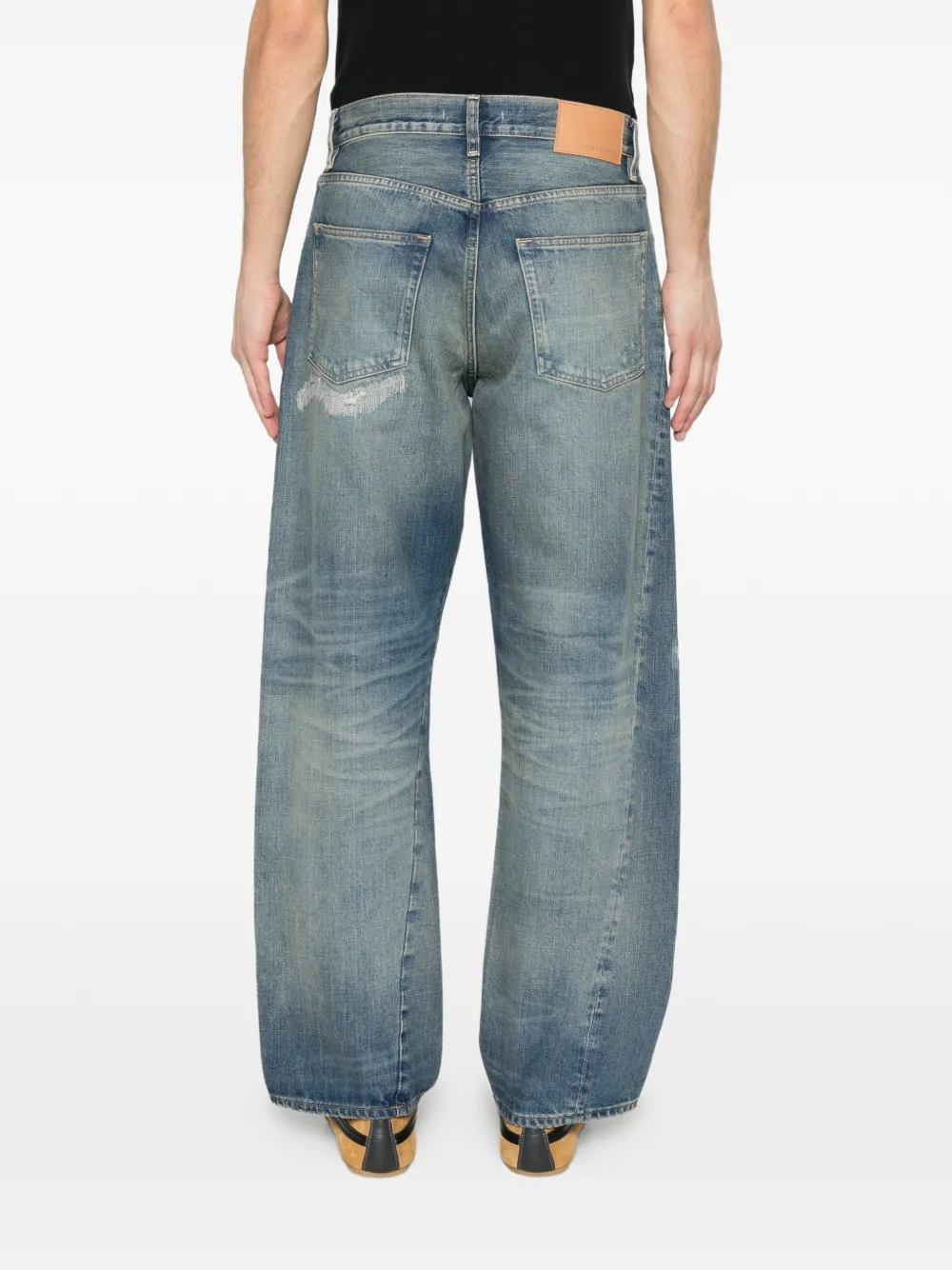 Sunflower Gerafelde jeans met gedraaid detail Blauw