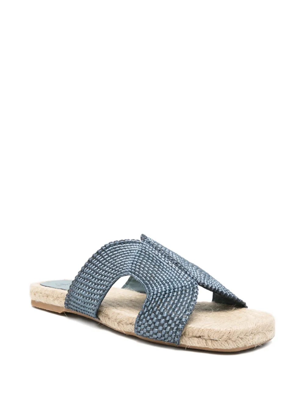 Castañer Pura woven flat espadrilles Blauw