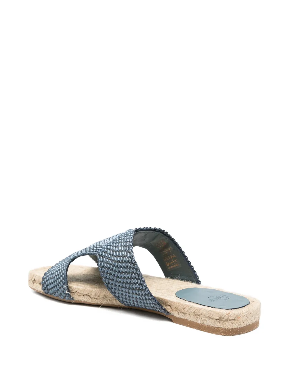 Castañer Pura woven flat espadrilles Blauw