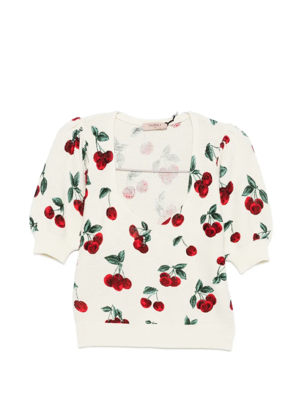 TWINSET cherry-print sweater - Toni neutri