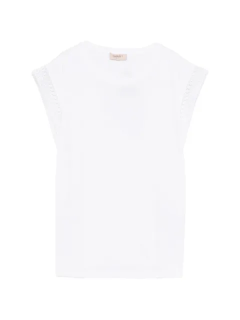 TWINSET lace-trim T-shirt