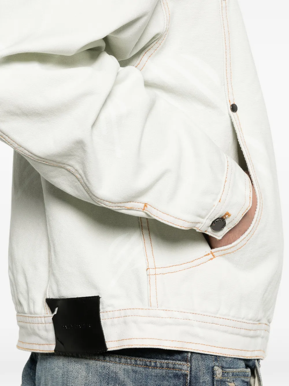 Daily Paper Jack met capuchon en patroon Beige