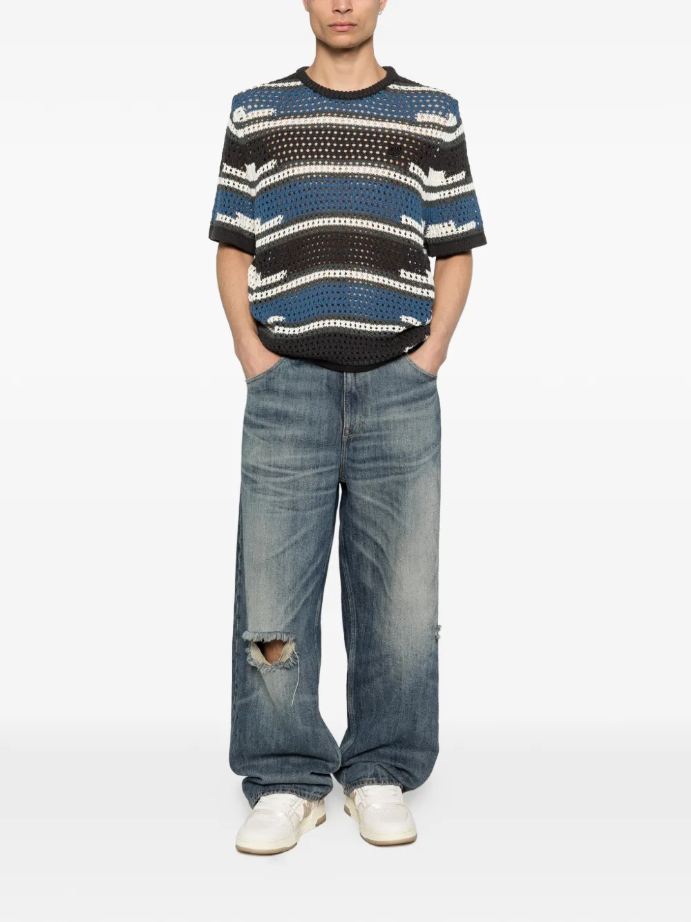 Daily Paper striped knit sweater - Nero