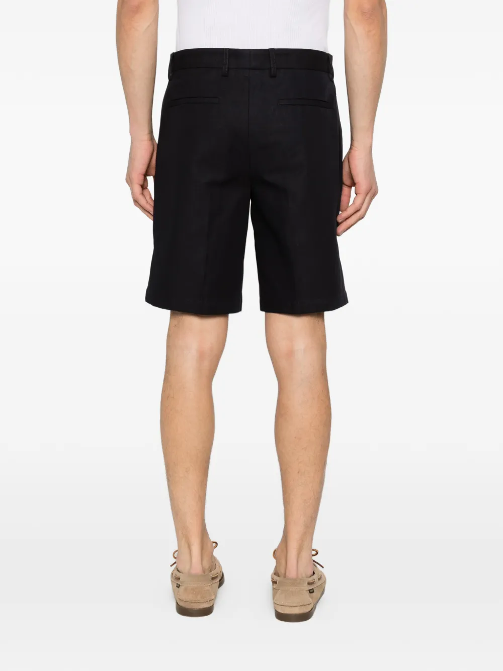 Zegna Geplooide shorts Blauw