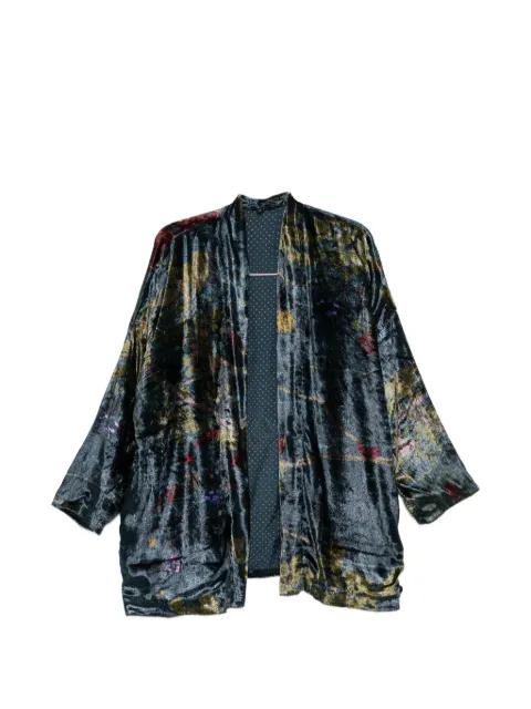 YAVI floral velvet jacket