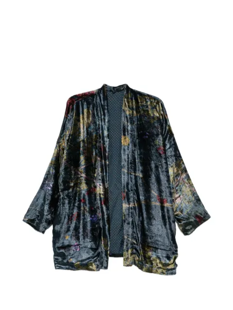 YAVI floral velvet jacket