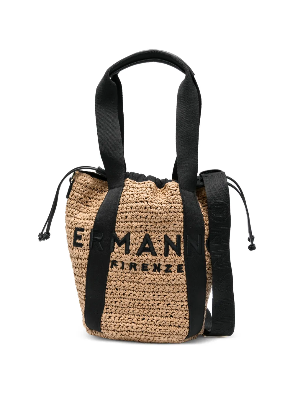 ERMANNO FIRENZE medium logo bucket bucket bag - Toni neutri
