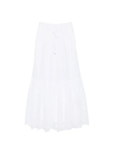 ERMANNO FIRENZE  drawstring eyelet skirt