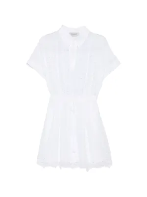 jewelry to wear with black and white dress Indee Off White English Lace Long Dress – Ladida